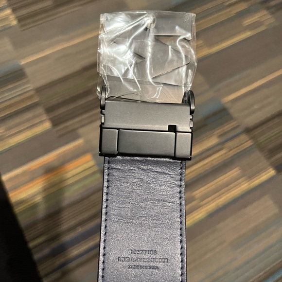 NWT MCM Claus Reversible Leather Belt Red Matte Black - Picture 8 of 9